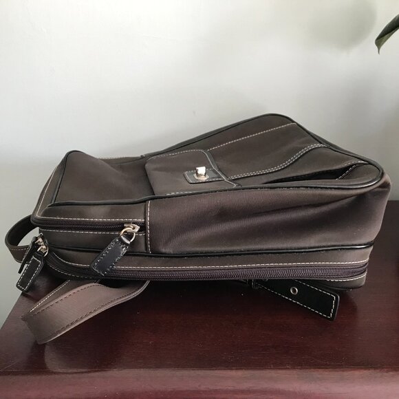 Caslon | Two-Compartment Brown Nylon Backpack - Picture 11 of 16